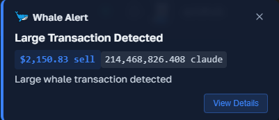 Whale Alerts & Analytics
